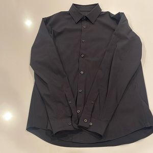 Mens Lululemon Black Button Down. Size:L worn once